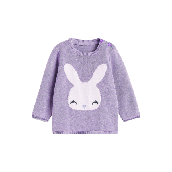 كنزة أطفال برسمة أرنب