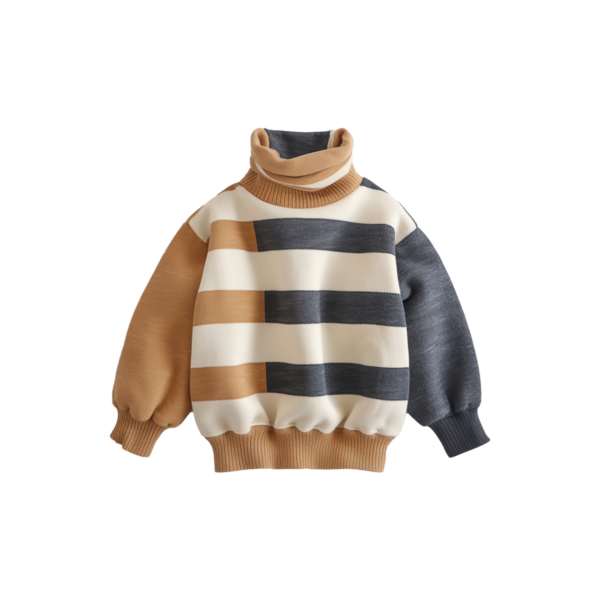 كنزة أطفال شتوية مخططة