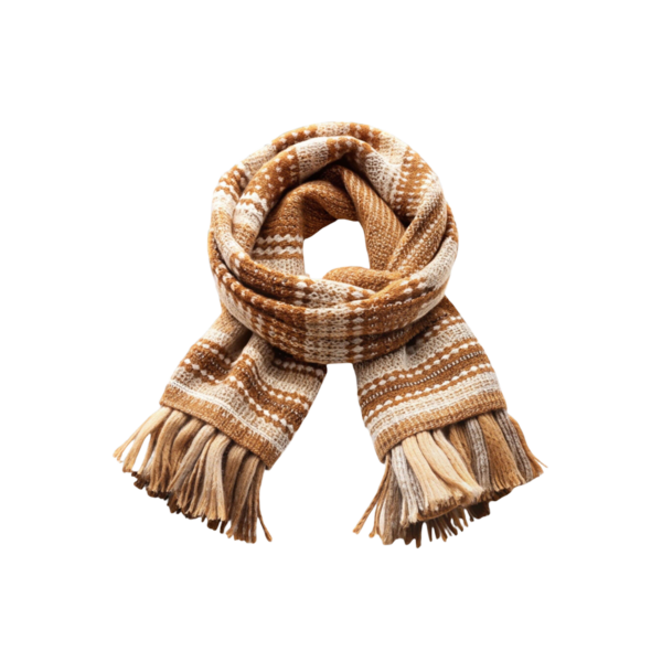 وشاح أطفال صوفي بنقشة هندسية